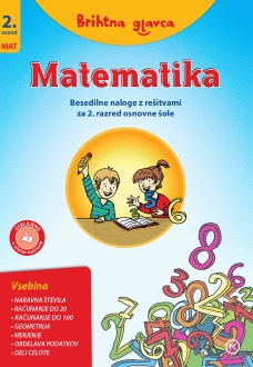 BRIHTNA GLAVCA-MATEMATIKA 2 BESEDILNE NALOGE-BLOK