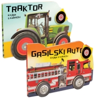 GASILSKI AVTO+TRAKTOR-KNJIGI S KOLEŠČKI GASILSKI AVTO+TRAKTOR-KNJIGI S KOLEŠČKI