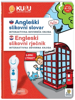 INTERAKTIVNA KNJIGA KUKU- ANGLEŠKI SLIKOVNI SLOVAR - BREZ PISALA