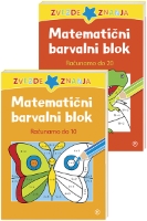 MATEMATIČNI BARVALNI BLOK RAČUNAMO DO 10 + RAČUNAMO DO 20 MATEMATIČNI BARVALNI BLOK RAČUNAMO DO 10 + RAČUNAMO DO 20