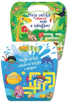 MOJA VELIKA ZABAVNA KNJIGA Z NALOGAMI-MODRA+ZELENA